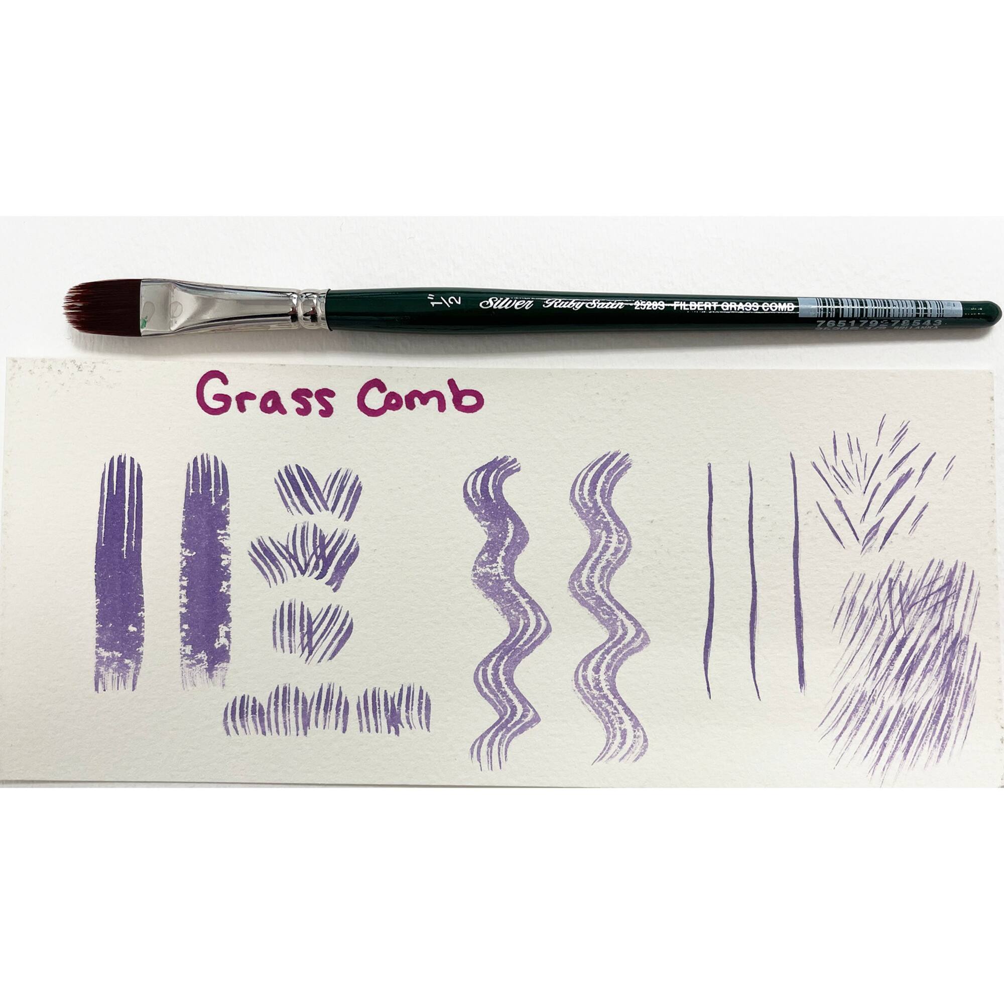 Silver Brush Limited Ruby Satin® 6 Piece Grass Combs Brush Set